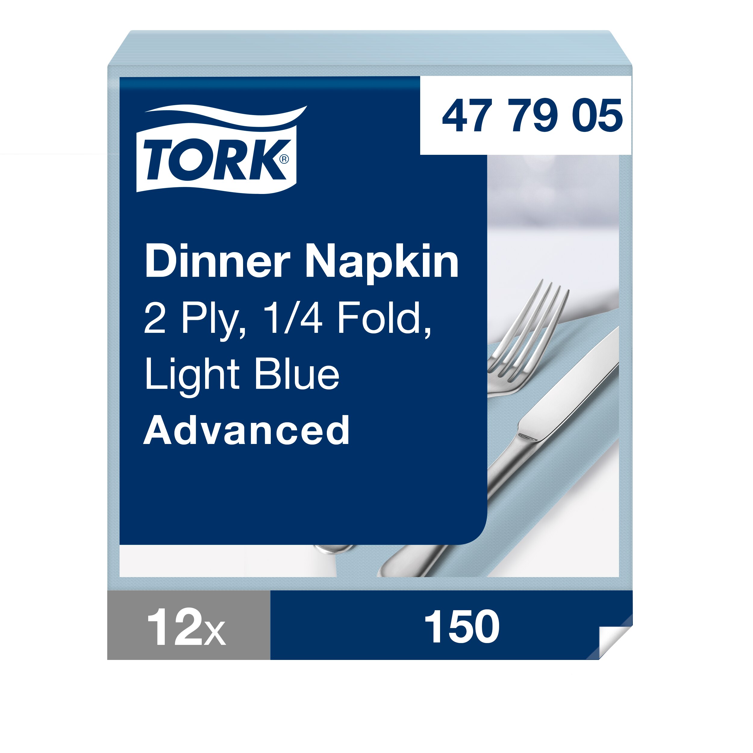 Tork szalvéta Advanced 40/2 világoskék (12x150 db/krt) - Image 6