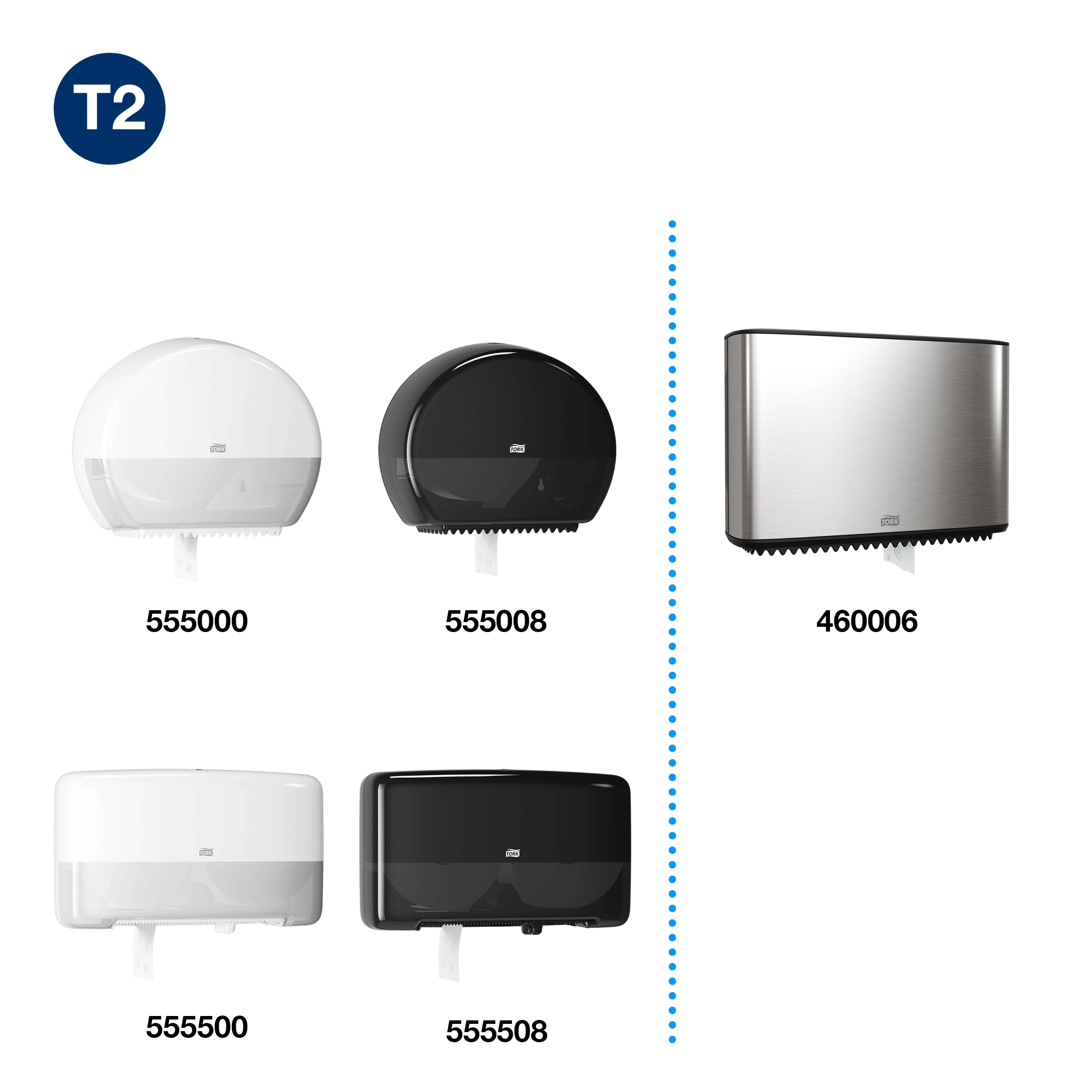 Tork toalettpapír mini Jumbo Advanced (T2) (2 rétegű, fehér, 170 m, 12 tek/#)