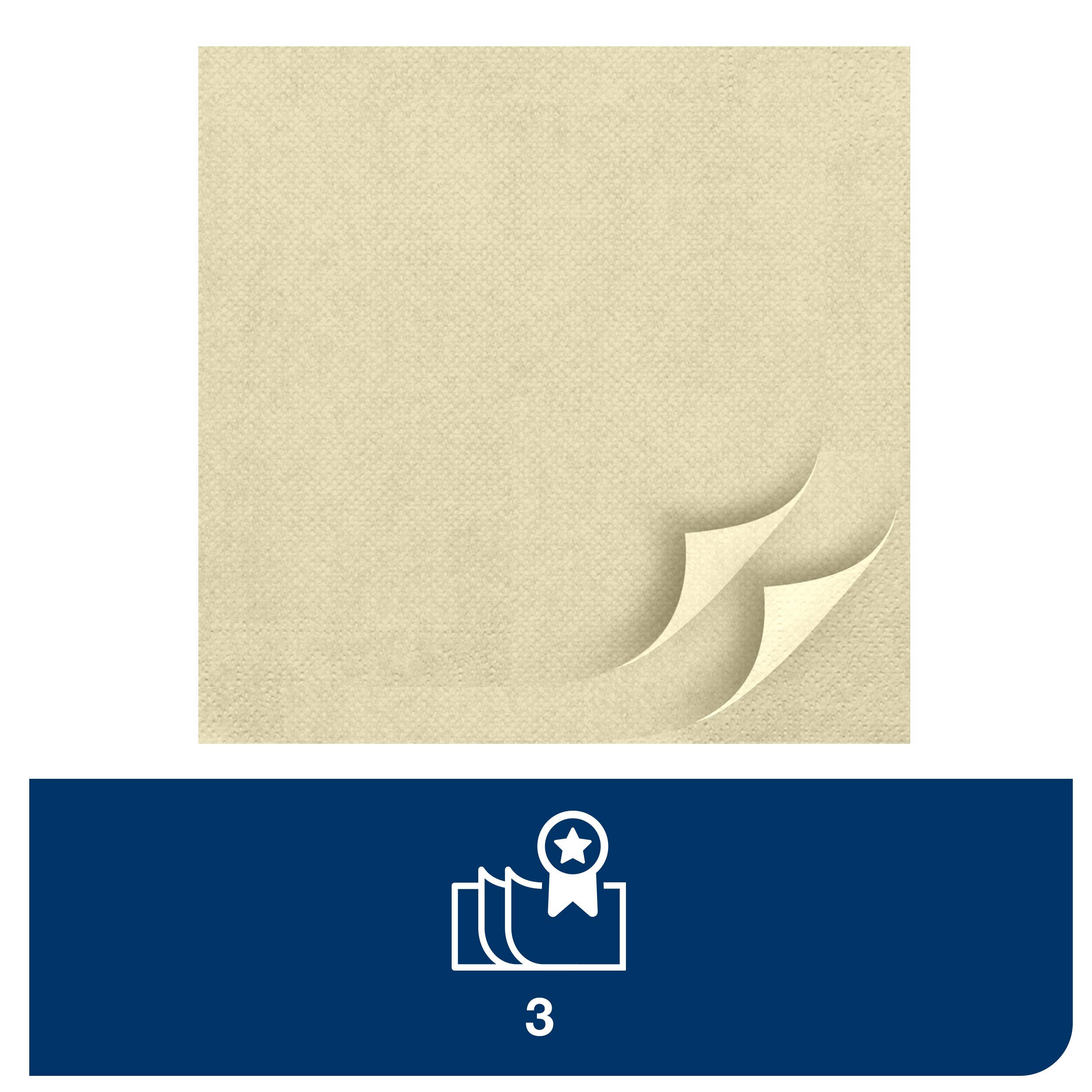Tork szalvéta Advanced 40/3 pezsgő (1/8) (12x100 db/#) - Image 3