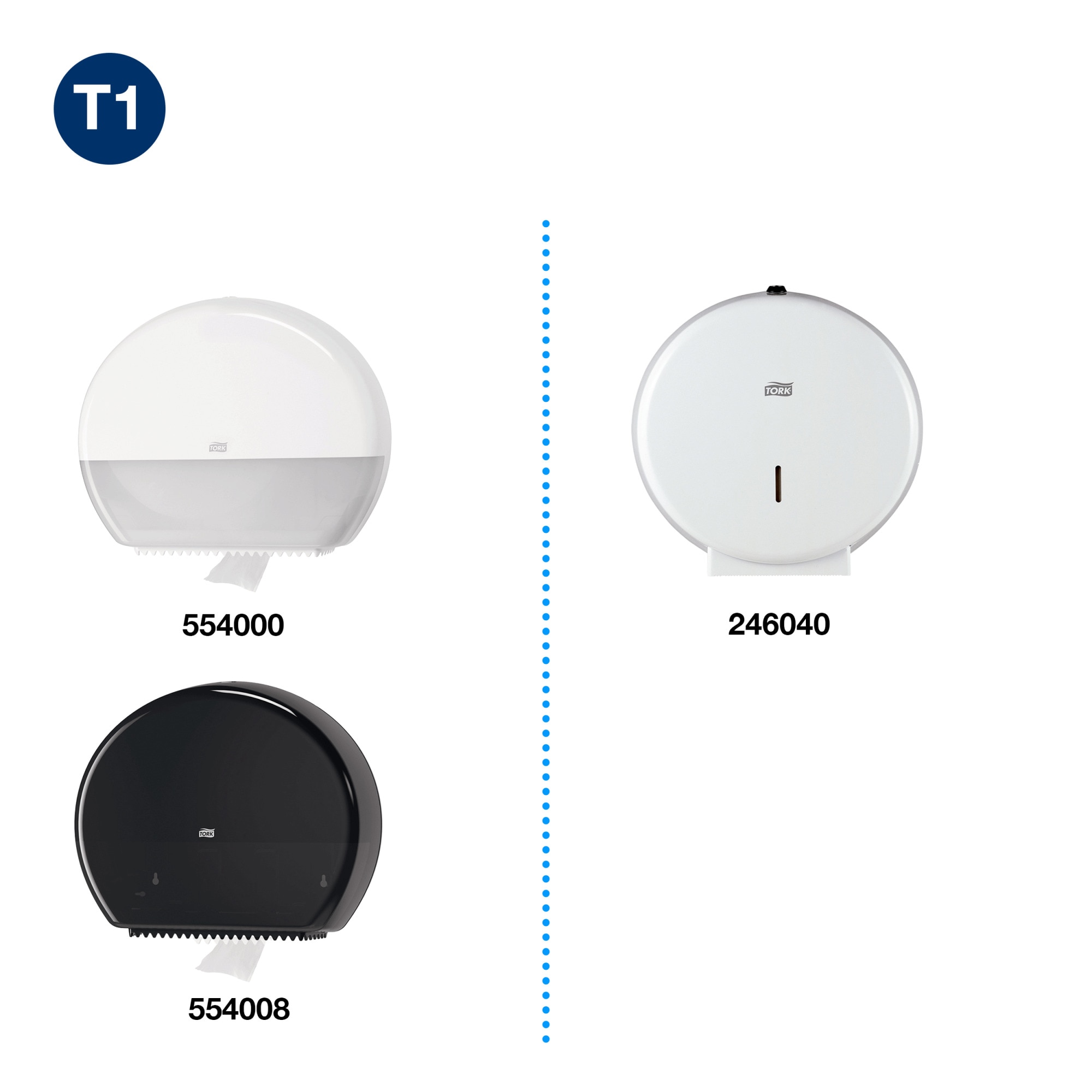 Tork toalettpapír Jumbo Universal (T1) (2 rétegű, fehér, 280 m, 6 tek/#) - Image 4