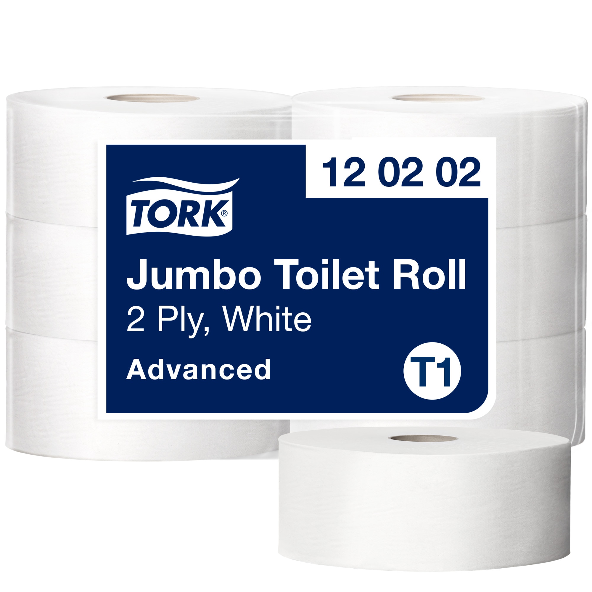 Tork toalettpapír Jumbo Universal (T1) (2 rétegű, fehér, 280 m, 6 tek/#)