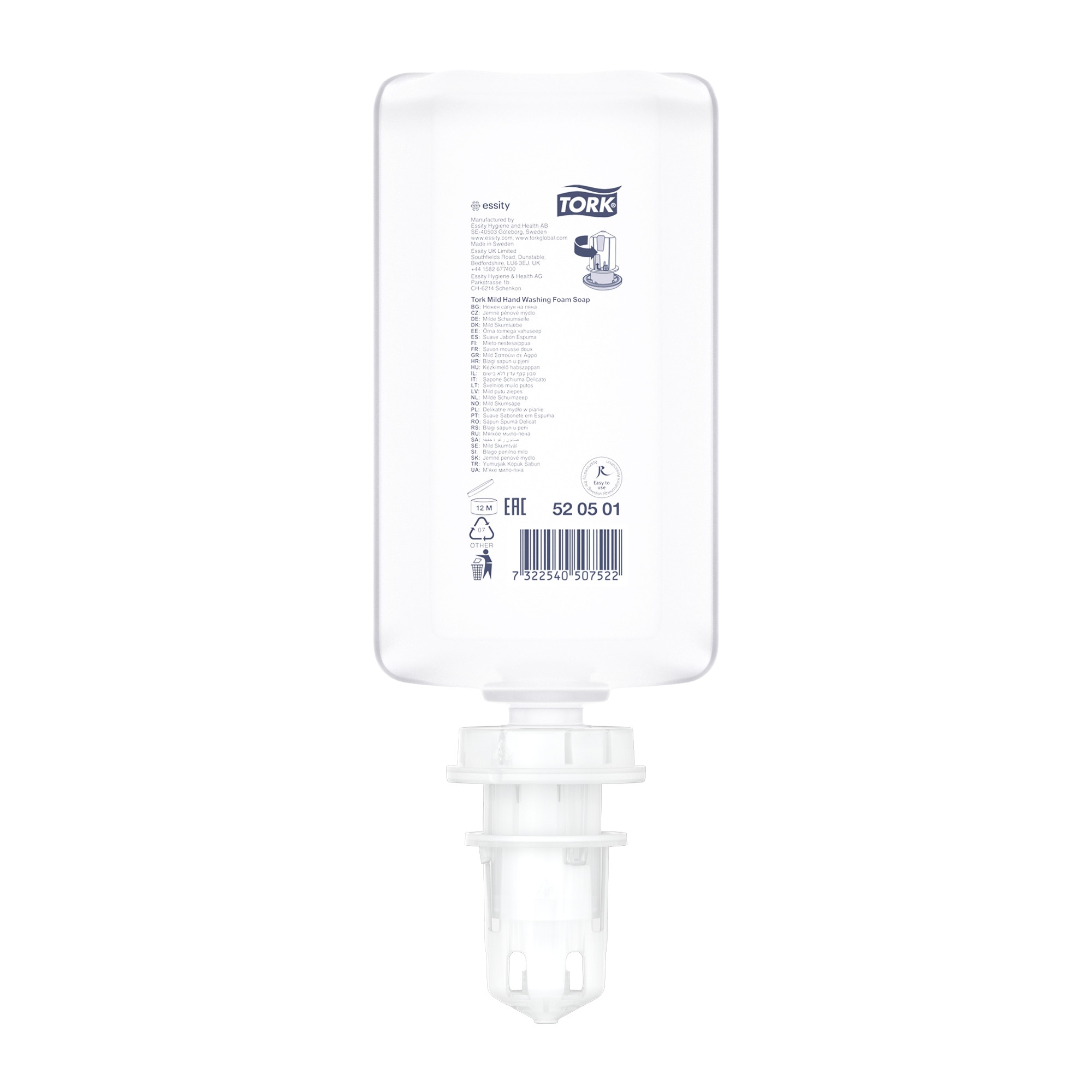 Tork habszappan Premium, kézkímélő (S4) (1000 ml, 6 db/#) - Image 5