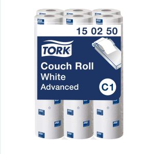 Tork vizsgálóasztal terítő - Advanced (2 rétegű, 165 lap, 50x33 cm, 54,5 m, 9 tek/#)