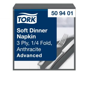 Tork szalvéta Advanced 40/3 Antracit (12x100 db/#)