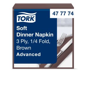 Tork szalvéta Advanced 40/3 barna(12x100 db/#)