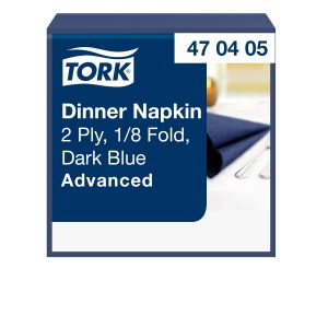 Tork szalvéta Advanced 40/2 sötétkék 1/8 (12x150 db/#)