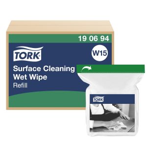Tork Ipari papír Prémium - nedves felülettisztító kendő utántöltő (zöld fedő) (4csg/#)