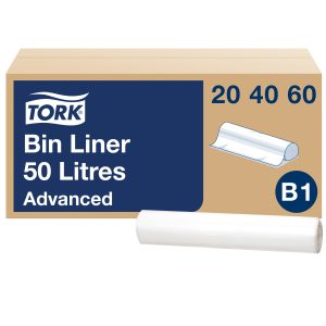 Tork hulladékgyüjtő zsák 50L (B1) (25db/tekercs, 10 tek/#)