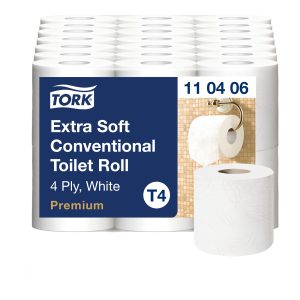 Tork toalettpapír kistekercses Premium extra soft (T4) (4 rétegű, fehér, 19 m, 150 lap, 42 tek/#)