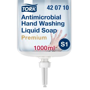 Tork folyékony szappan Premium, alkoholmentes kézfertőtlenítő (S1) (1 l/db, 6 db/#)