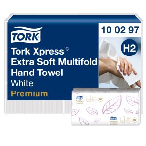 Tork kéztörlő Interfold Premium extra soft (H2) (2 rét. 100 lap/csg, 21 csg/#)