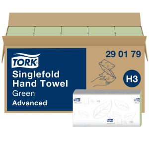 Tork kéztörlő Z hajt. Advanced zöld (H3) (2 rét. 250 lap/csg, 15 csg/#)