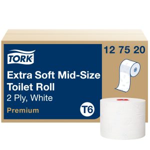 Tork toalettpapír kompakt Premium (T6) (2 rétegű, fehér, 100 m, 27 tek/#)