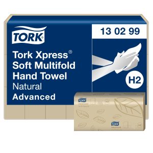 Tork kéztörlő Interfold Advanced, soft Natur (H2) (2 rét. 180 lap/csg, 21 csg/#)