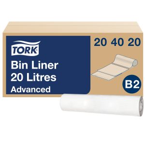 Tork hulladékgyűjtő zsák 20L (B2) (60x52 cm, 100 db/tek 10 tek/#)