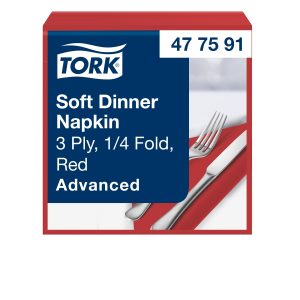 Tork szalvéta Advanced 40/3 piros (12x100 db/#)