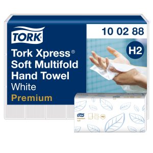 Tork kéztörlő Interfold Prémium soft (H2) (2 rét. 110 lap/csg, 21 csg/#) (tömörített:100888)