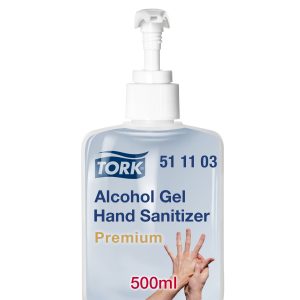 Tork alkoholos kézfertőtlenítő gél - hordozható pumpás (ADR) (12x0,5liter/krt) műtéti bemosakodáshoz alkalmas