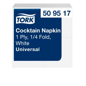 Tork szalvéta Universal -koktél- 24/1 fehér (5x500 db/#)