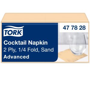 Tork szalvéta Advanced -koktél- 24/2 csontszinű  (12x200 db/#)