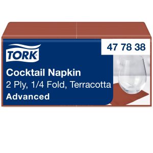 Tork szalvéta Advanced -koktél- 24/2 terrakotta (12x200 db/#)