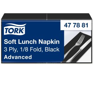 Tork szalvéta Advanced 33/3 fekete (1/8) (10x150 db/#)