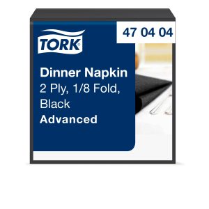 Tork szalvéta Advanced 40/2 fekete (1/8) (12x150 db/krt)