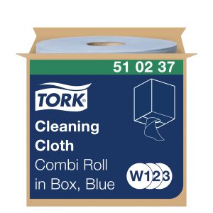Tork Ipari papír Premium 510 Combi Roll -kék- (W1/W2/W3) (152 m, 400 lap, 1 tek/#)