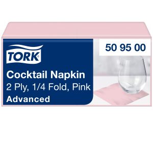 Tork szalvéta Advanced -koktél- 24/2 halvány rózsaszín (12x200 db/#)