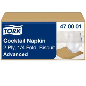 Tork szalvéta Advanced -koktél- 24/2 keksz (12x200 db/#)
